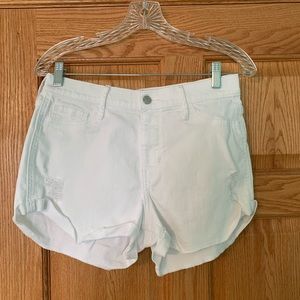 Hollister White Jean Shorts
